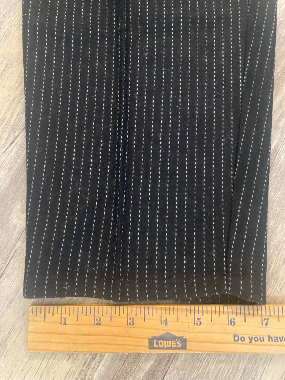 Eileen Fisher Pin Stripe Wool Pull On Black White LARGE - Picture 7 of 9